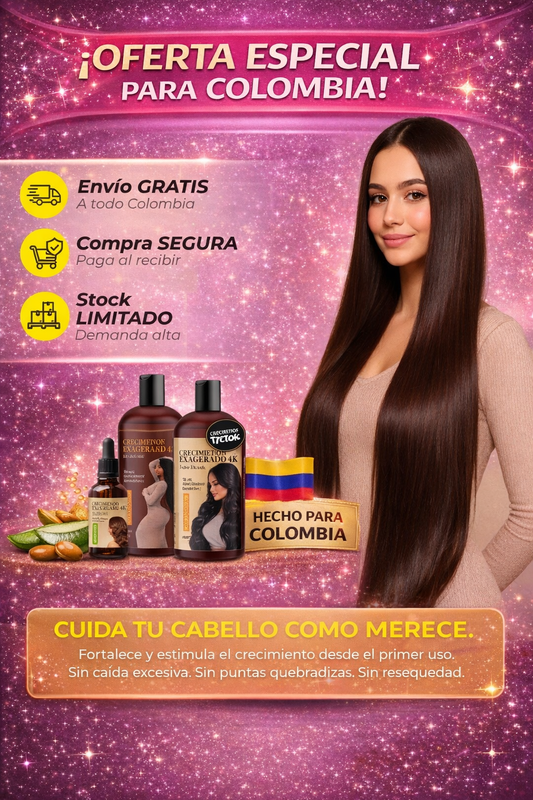 KIT CRECIMIENTO 4K Y REFRESCANTE FACIAL GRATIS OBSEQUIO 2.0