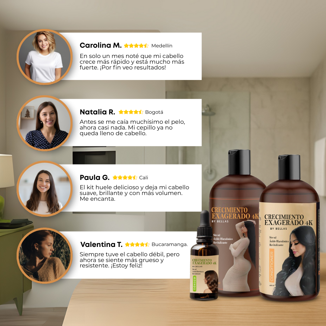 KIT CRECIMIENTO 4K ¡ASESORÍA GRATIS! + REFRESCANTE FACIAL OBSEQUIO